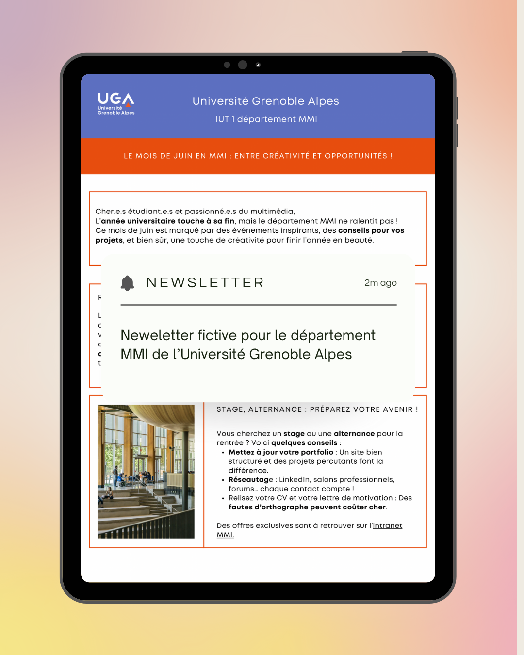 Rédaction newsletter