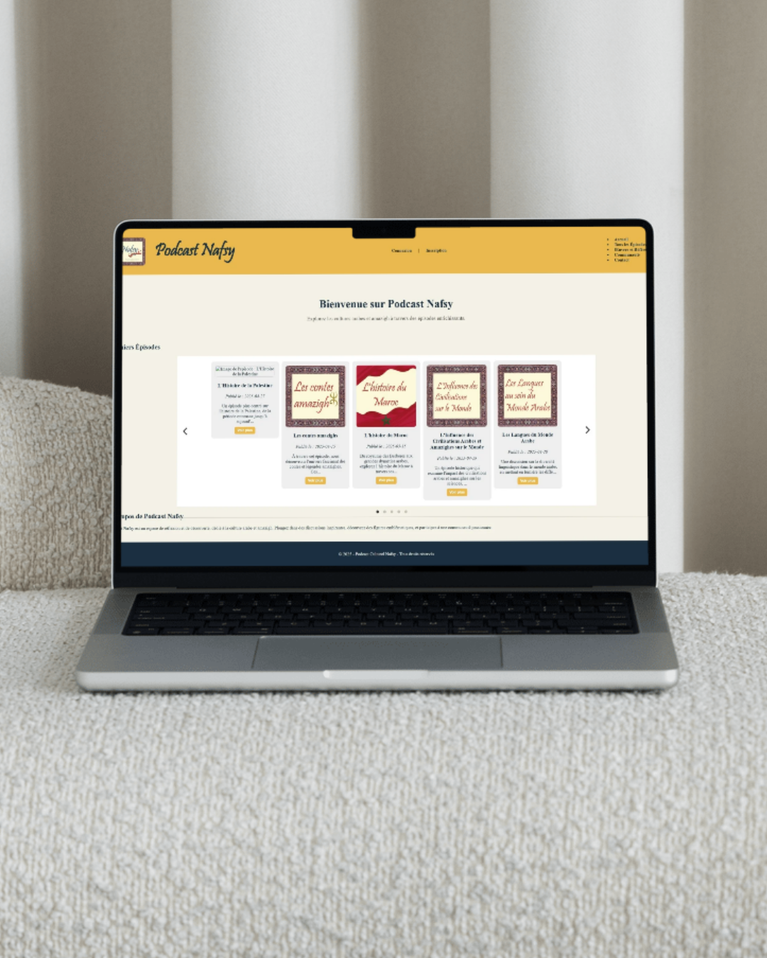 Site Web - Podcast Nafsy