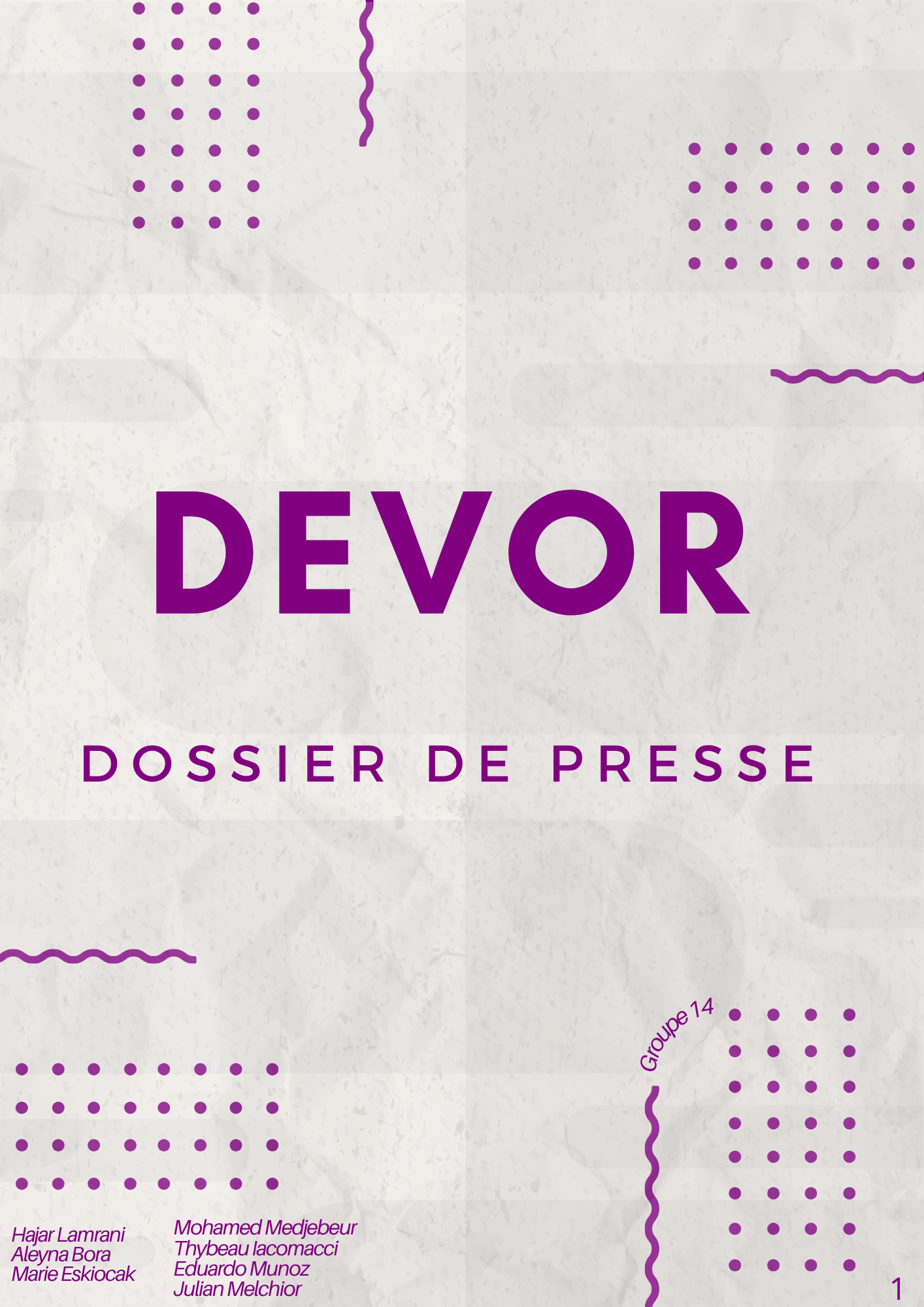 Dossier de presse Devor image 1