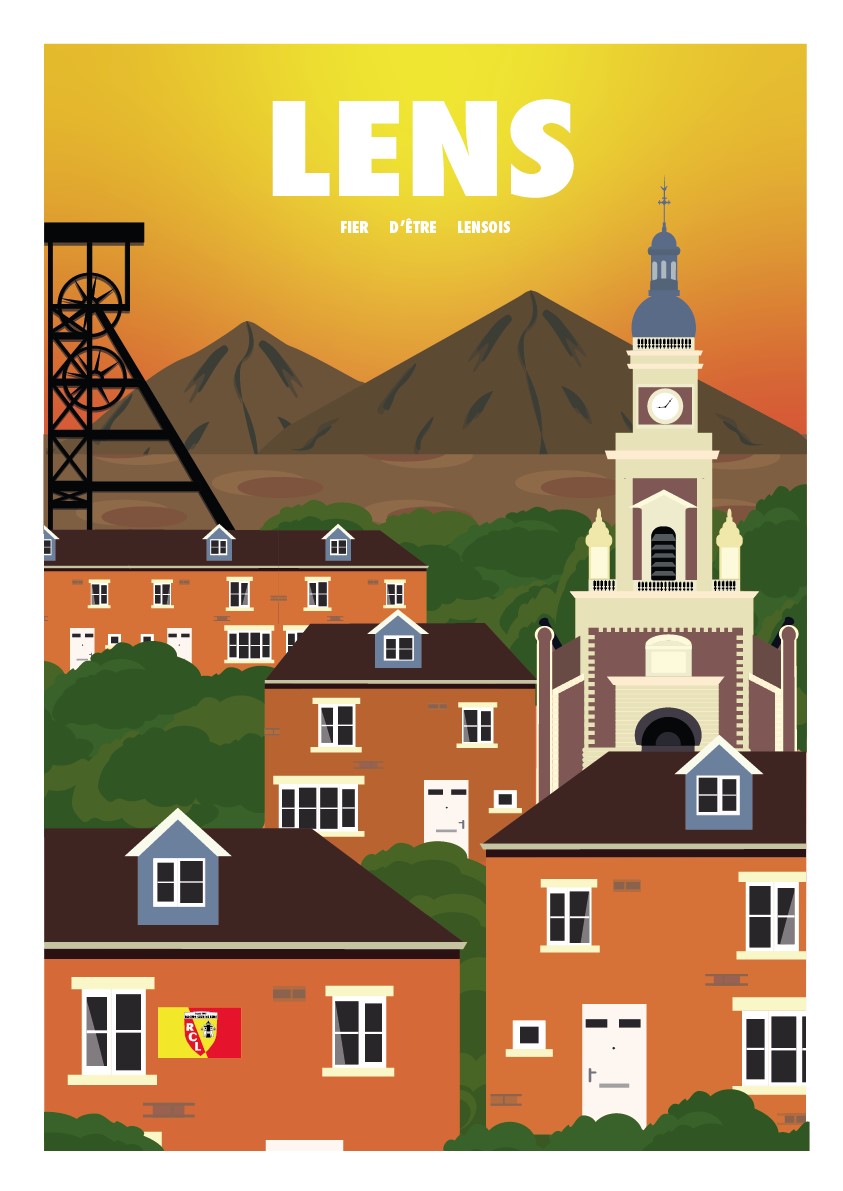 Poster représentant la ville de Lens  image 1