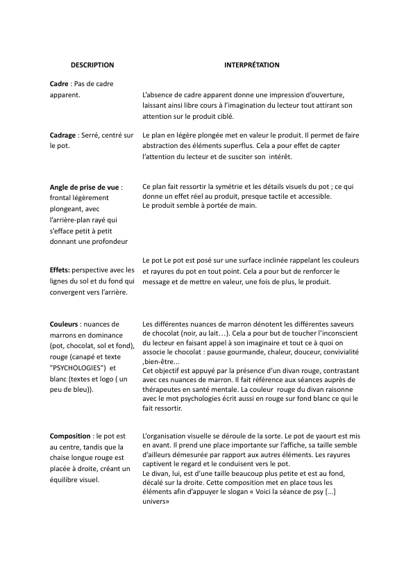 Analyse sémiologique d'une publicité Mamie Nova image 2